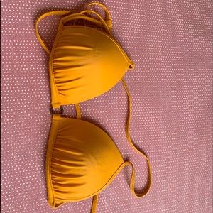 yellow Aerie bikini top